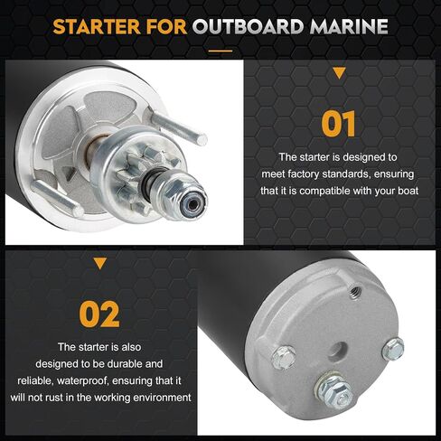 SAB0010 Starter Electrical متوافق مع Chrysler Marine 70 75 85 90 100 105 115 120 125 135 140 ، Force Marine 1008 1158 1201 1208 120LD9 L-Drive 1258 ، 70 80 140 150 HP 1996-1989 Mot4002 in Kuwait