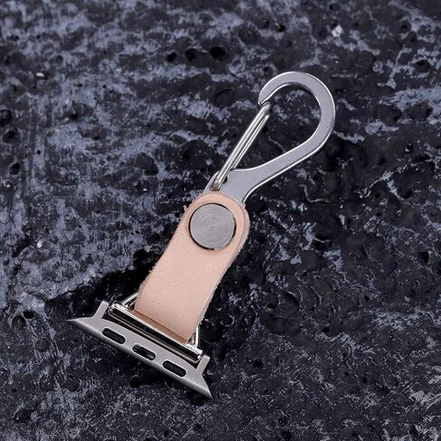 Brass Vegetable Tanned Leather for Apple Watch 123456789se10s Ultra 49mm Fob Keychain Clip Pocket Watch 46/45/44/42/41/40/38mm Sweater Chain Sport Bands in Kuwait