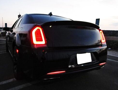 iJDMTOY Dark Smoked Lens 90-SMD Full LED Rear Bumper Reflector Light Trim Compatible With 2015-up Chrysler 300, Function as Tail or Rear Fog Lights in Saudi Arabia