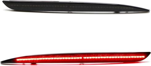 iJDMTOY Dark Smoked Lens 90-SMD Full LED Rear Bumper Reflector Light Trim Compatible With 2015-up Chrysler 300, Function as Tail or Rear Fog Lights in Saudi Arabia