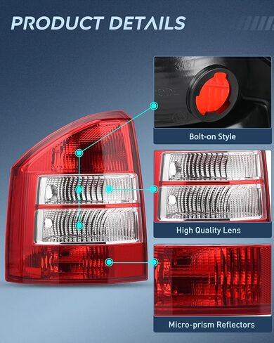 Nilight Taillight Assembly Compatible with 2014 2015 2016 2017 Jeep Compass Tail Light OE Style Rear Lamp Replacement Driver and Passenger Side w/Bulbs in Saudi Arabia