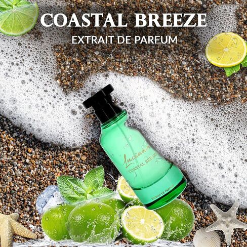 Lucianno Coastal Breeze Extrait de Parfum للجنسين 100 مل | عطر طويل الأمد - عطر الفواكه العطري مع السترون ، المشمش والملاحظات التين | مثالي للمناسبات الخاصة | هدية لها وله in Saudi Arabia