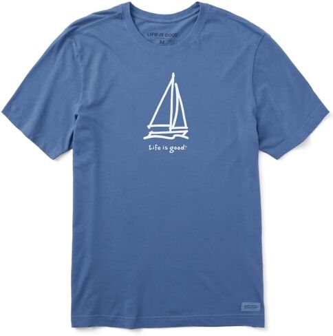 الحياة جيدة. رجال LIG الشراعي Crusher-Lite Tee ، Blue Vintage in Saudi Arabia