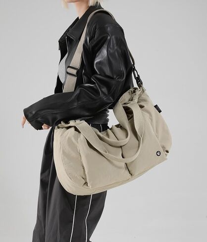 حقيبة حمل كبيرة للنساء ترتدي نايلون نايلون الكتف الأوبو حقيبة حقيبة Satchel Crossbody للعمل التسوق in Kuwait