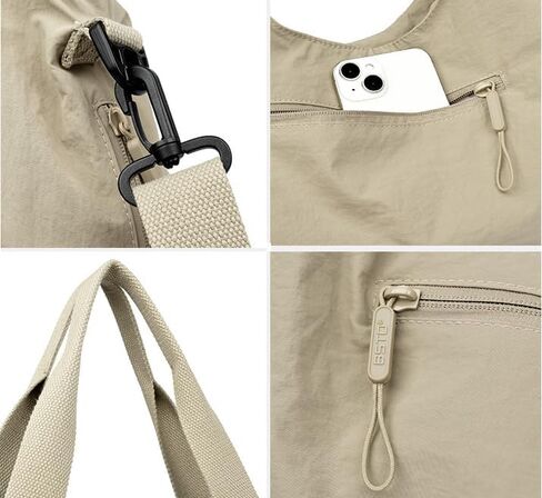 حقيبة حمل كبيرة للنساء ترتدي نايلون نايلون الكتف الأوبو حقيبة حقيبة Satchel Crossbody للعمل التسوق in Kuwait