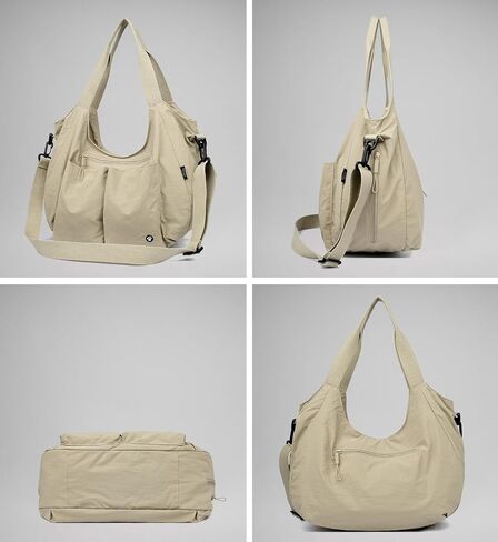 حقيبة حمل كبيرة للنساء ترتدي نايلون نايلون الكتف الأوبو حقيبة حقيبة Satchel Crossbody للعمل التسوق in Kuwait