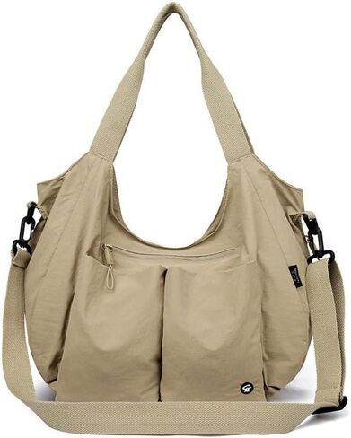 حقيبة حمل كبيرة للنساء ترتدي نايلون نايلون الكتف الأوبو حقيبة حقيبة Satchel Crossbody للعمل التسوق in Kuwait