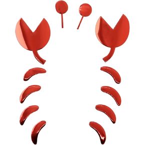 2 Set 3D Crab Style Decal, Universal Crab Sticker Decoration for Car Logo Silver in Kuwait