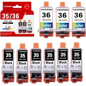 PGI-35/CLI-36 Value Pack Ink Cartridge 3-Pack Compatible Replacement for Canon 35 36 Ink to Work with PIXMA iP100 iP110 TR150 Mini260 Mini320 Printer (2 Black, 1 Color) in Saudi Arabia