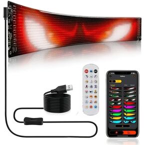 Devil Eyes Light for Cars,Programmable LED Eyes for Car,Flex LED Display for Car, Windows of Cars and Small to Medium-Sized Trucks,USB 5V (6.8INX2.8IN) in Saudi Arabia