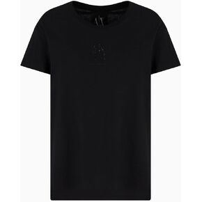 Armani Exchange Fit Fit Fit Fit Fit Tee مع شعار أيقونة صغير مرصع in Saudi Arabia