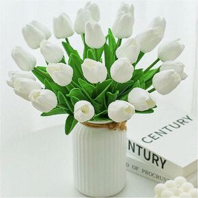 10pcs مفتوحة جزئيا الزنبق الاصطناعي 15.5 "PU الزهور الاصطناعية للهدايا العائلة هدايا DIY ترتيب الزهور الزهور في المنزل المطبخ مكتب حفلات الزفاف in Kuwait