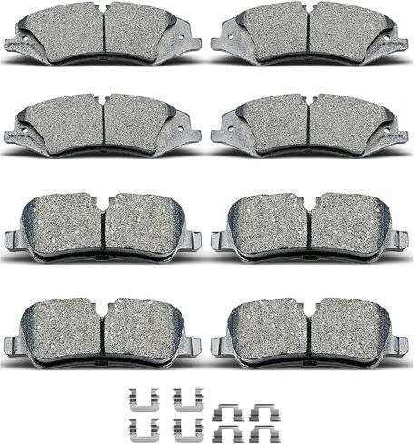 D1099 D1479 8pcs Ceramic Front Rear Brake Pads With Clips Fit For 2010-2016 For Land Rover LR4,2010-2013 For Land Rover Range Rover Sport in Kuwait