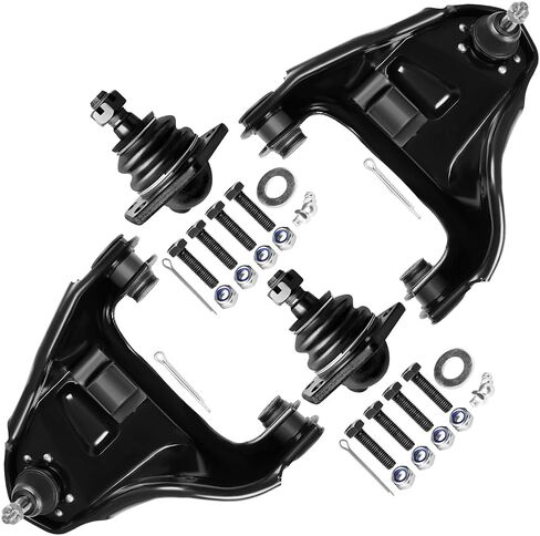 SCITOO 4pcs Front Suspension Kit Fit 1997-2004 For Chevy S10 4WD 1997-2002 For Gmc Jimmy 4WD - With Suspension Parts Upper Control Arm Lower Ball Joint in Saudi Arabia