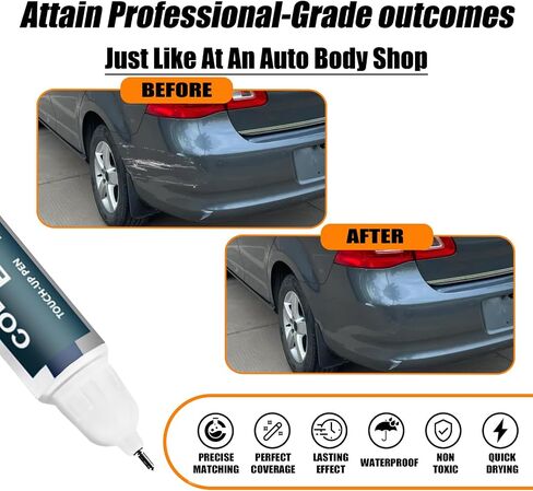 Pure White (LC9A/0Q) لمس الطلاء المتوافق مع فولكس واجن ، إصلاح طلاء Car Pen Scratch Repair touch Up Paint ، مزيل خدش السيارة المتميز للخدوش العميقة in Kuwait