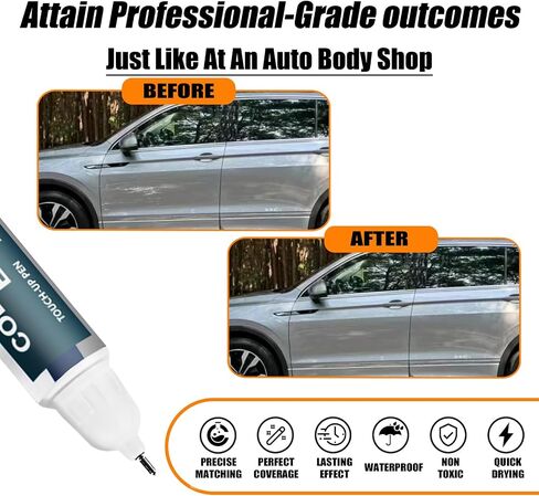 Pure White (LC9A/0Q) لمس الطلاء المتوافق مع فولكس واجن ، إصلاح طلاء Car Pen Scratch Repair touch Up Paint ، مزيل خدش السيارة المتميز للخدوش العميقة in Kuwait
