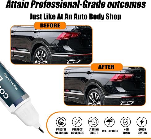 Pure White (LC9A/0Q) لمس الطلاء المتوافق مع فولكس واجن ، إصلاح طلاء Car Pen Scratch Repair touch Up Paint ، مزيل خدش السيارة المتميز للخدوش العميقة in Kuwait