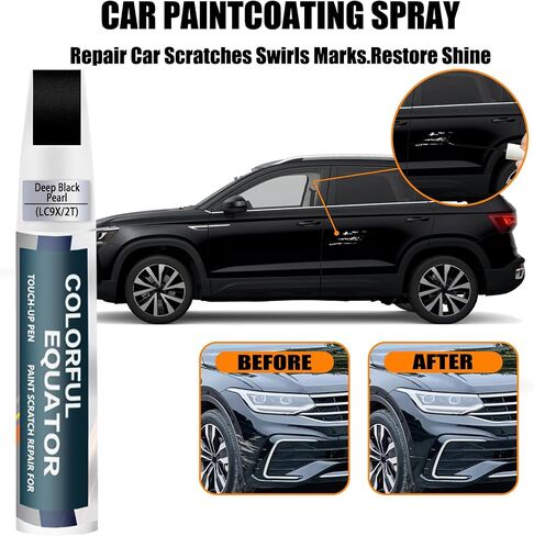 Pure White (LC9A/0Q) لمس الطلاء المتوافق مع فولكس واجن ، إصلاح طلاء Car Pen Scratch Repair touch Up Paint ، مزيل خدش السيارة المتميز للخدوش العميقة in Kuwait