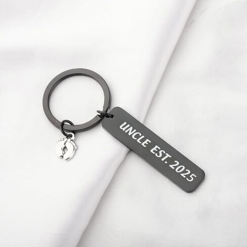 Fustmw Auntie Uncle Gifts New Aunt Uncle Est 2025 Keychain Uncle ليكون هدية هدايا العمة لأول مرة إلى هدايا العم الهدايا in Saudi Arabia