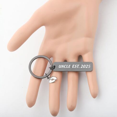 Fustmw Auntie Uncle Gifts New Aunt Uncle Est 2025 Keychain Uncle ليكون هدية هدايا العمة لأول مرة إلى هدايا العم الهدايا in Saudi Arabia