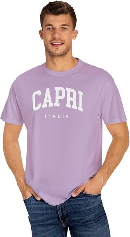 Capri Italy Adult Unisex Comfort Colors Short Sleeve T-Shirt in Saudi Arabia