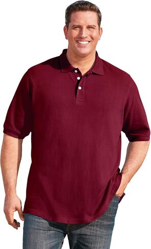Kingsize Men's Big & Tall-Classic Cotton Polo Shirt in Saudi Arabia