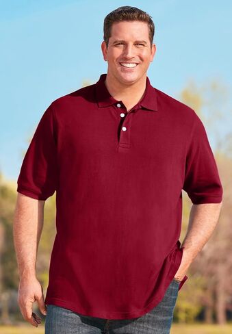 Kingsize Men's Big & Tall-Classic Cotton Polo Shirt in Saudi Arabia