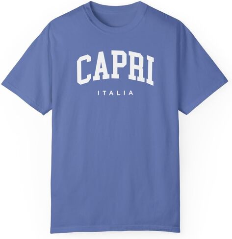 Capri Italy Adult Unisex Comfort Colors Short Sleeve T-Shirt in Saudi Arabia