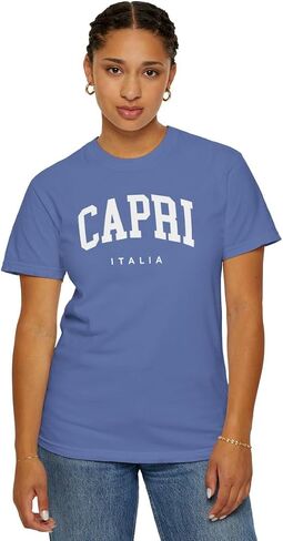 Capri Italy Adult Unisex Comfort Colors Short Sleeve T-Shirt in Saudi Arabia