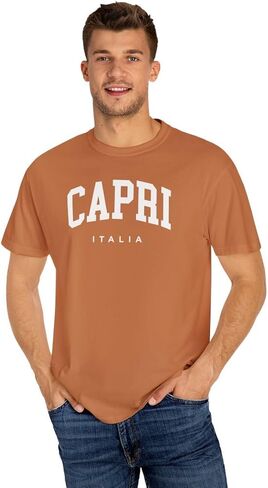Capri Italy Adult Unisex Comfort Colors Short Sleeve T-Shirt in Saudi Arabia