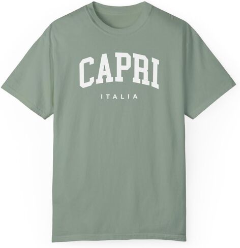 كابري إيطاليا ألوان للجنسين للجنسين راحة قصيرة تي شيرت تي شيرت in Kuwait