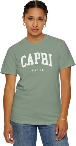كابري إيطاليا ألوان للجنسين للجنسين راحة قصيرة تي شيرت تي شيرت in Kuwait