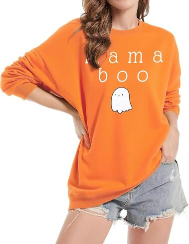 JINTING Mommy and Me Matching Outfits Halloween Little Boo Sweatshirt Spooky Mama Long Sleeve Shirt Tops in Saudi Arabia