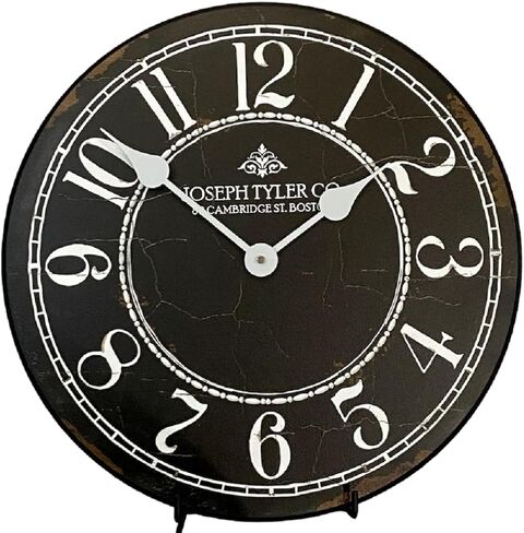 Harbor Black Wall Clock | Ultra Quiet Quartz Mechanism | Hand Made in USA Beautiful Crisp Lasting Color | Comes in 8 Sizes | 18-Inch in Saudi Arabia