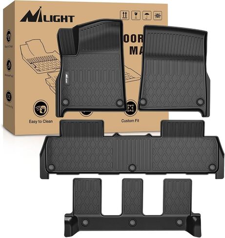 Nilight Floor Mats for Rivian R1S 2022 2023 2024 2025 (7 Seats Only) All Weather Custom Fit Heavy Duty Floor Liners in Saudi Arabia