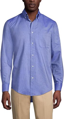 Lands' End School Uniform Men's Long Sleeve Oxford Dress Shirt in Saudi Arabia