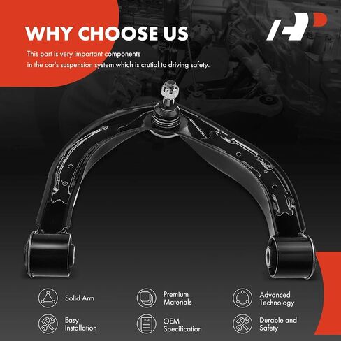 A-Premium Front Left Upper Control Arm, with Ball Joint & Bushing, Compatible with Nissan Armada 2005-2019, Titan 2004-2019, INFINITI QX56 2004-2013, QX80 2014-2019 in Saudi Arabia