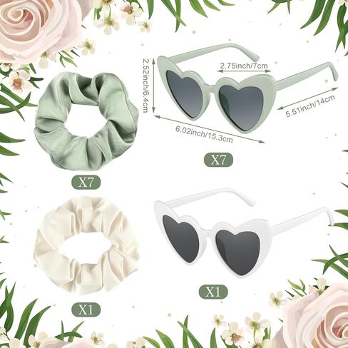 Bridesmaid Sunglasses and Scrunchies Bachelorette Sunglasses Hair Ties Bridesmaid Proposal Gifts for Wedding Party in Kuwait