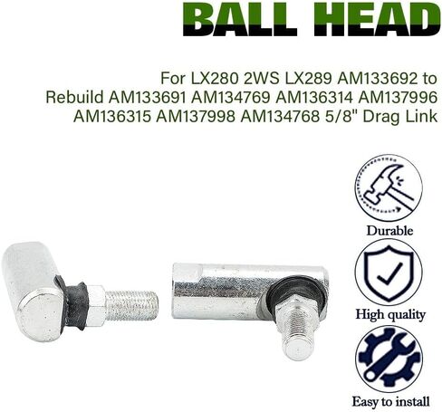 Drag Link Tie Rod End Fits John Deere GT235 GX255, AM133692, 5/8" Ball Joint Perfect Replacement in Saudi Arabia