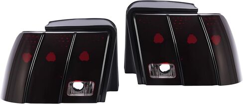 KUAFU Pair Tail Lights Compatible with 1999-2004 Ford Mustang Replacement for 3R3Z13404AA 3R3Z13405AA FO2818109 FO2819109 Rear Brake Lamps Red Smoke Lens Left & Right in Saudi Arabia