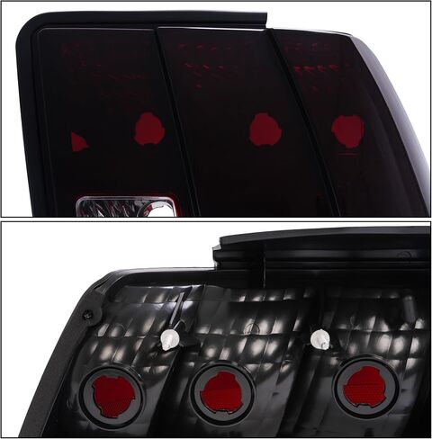 KUAFU Pair Tail Lights Compatible with 1999-2004 Ford Mustang Replacement for 3R3Z13404AA 3R3Z13405AA FO2818109 FO2819109 Rear Brake Lamps Red Smoke Lens Left & Right in Saudi Arabia