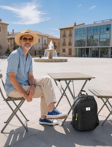 SKYSPER 16L Hiking Backpack Lightweight Small for Women Men, Foldable Packable Daypack - Travel Camping Backpack, Outdoor Hiking Bag （Black） in Kuwait