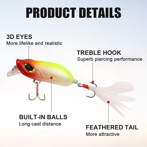 OROOTL Crankbait Bass Fishing Lures, 8pcs Crank Baits for Bass Fishing Deep Diving Crankbaits Kit Artificial Hard Swimbaits for Bass Trout Freshwater Saltwater in Kuwait