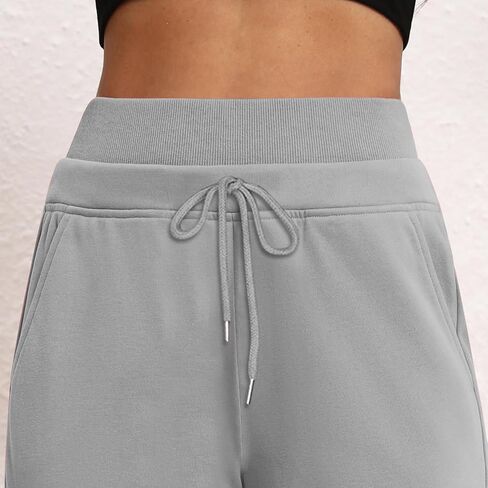 Womens Wide Leg Sweatpants Double Waisted Loose Sweat Pants with Pockets Fleece Lined Fall Winter Long Pant in Kuwait