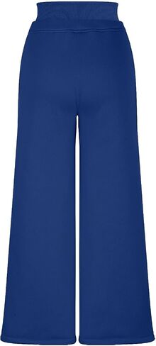 Womens Wide Leg Sweatpants Double Waisted Loose Sweat Pants with Pockets Fleece Lined Fall Winter Long Pant in Kuwait