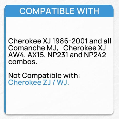 WZCM12901 ترقية مجموعة ربط حالة النقل المتوافقة مع 1986-2001 Jeep Cherokee XJ MJ in Kuwait