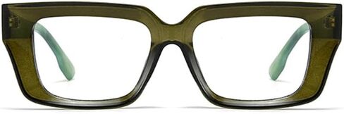 Bullabulling Retro Oprah Style Glasses Women Fashion Adque Blue Light Lighting Deginers Thick Frame Eyeglasses in Kuwait