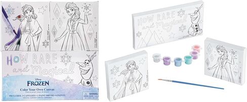 Paw Patrol DIY Canvas Painting Set - 4 Colorful 4"x4" Canvases, 1 Paint Brush, 6 Vibrant Paints - Unleash Creativity & Foster Imagination - Perfect Gift for Kids Art Lovers in Saudi Arabia