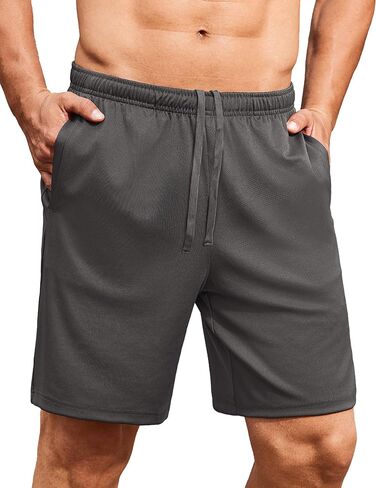 COOFANDY Men's Gym Workout Shorts 7 Inch Stretch Athletic Shorts Lightweight Running Training Short Pants with Pockets in Saudi Arabia