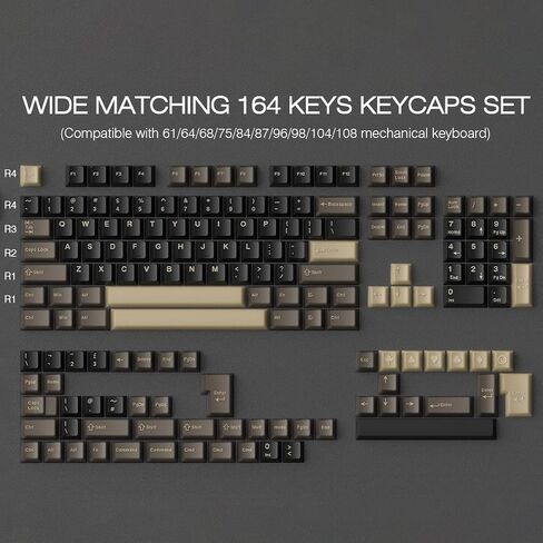 Tsungup Custom keycaps ، 123 مفاتيح تشققات الجليد تتألق من خلال كبسولات المفاتيح مجموعة مفاتيح مفاتيح مطبوعة على جانب PBT 75 في المائة ، أغطية مفتاح لوحة مفاتيح لوحة مفاتيح مفاتيح أبيض أبيض للكرز MX للكرز MX in Kuwait